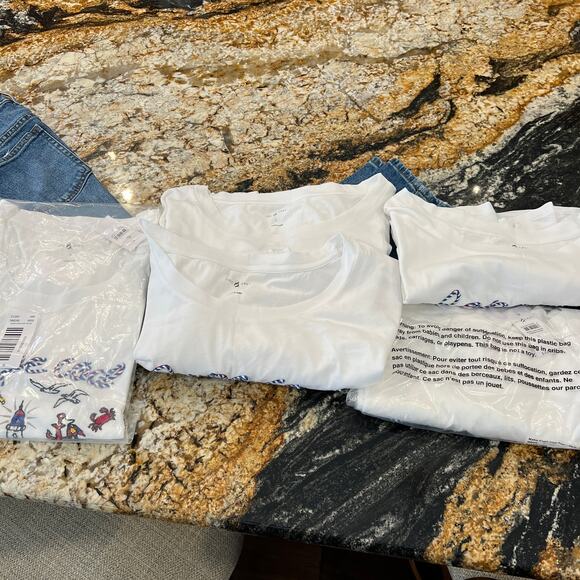 NWT LOFT Lou & Grey White W/Cape Cod Graphic Softserve Tee - Picture 11 of 11